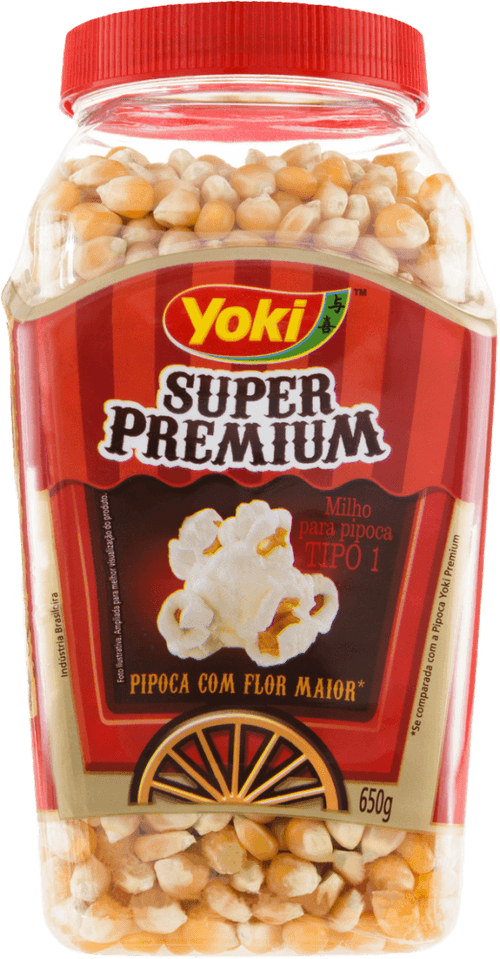 Milho para Pipoca Tipo 1 Yoki Super Premium Pote 650g