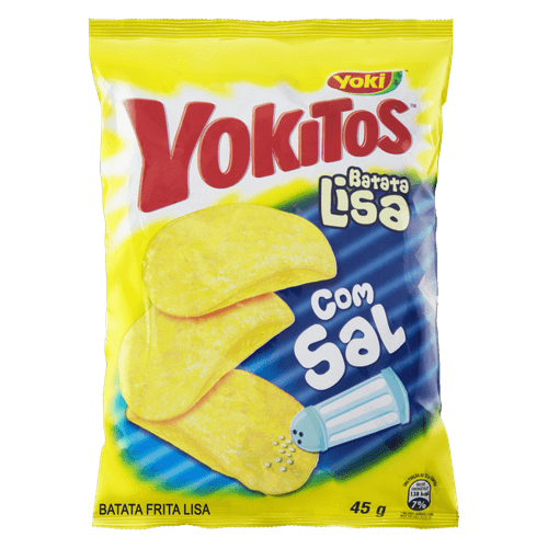 Batata Frita Lisa com Sal Yoki Yokitos Pacote 45g