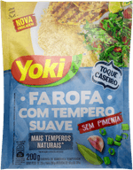 Farofa-de-Mandioca-com-Tempero-Suave-Yoki-Sache-200g