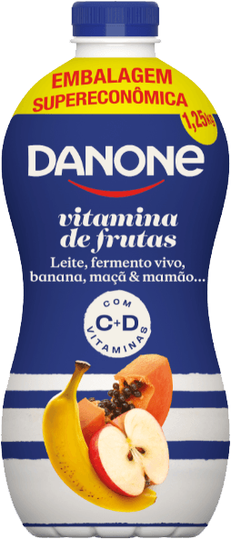 IOGURTE LÍQUIDO PARC DESNATADO DANONE VITAMINA FRUTA 1,25KG