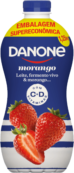 IOGURTE LÍQUIDO PARC DESNATADO DANONE MORANGO 1,25KG