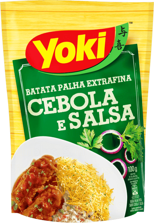 Batata Palha Frita Extrafina Cebola e Salsa Yoki Sachê 100g