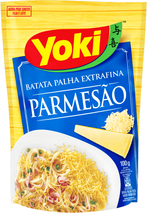 Batata Palha Frita Extrafina Queijo Parmesão Yoki Sachê 100g