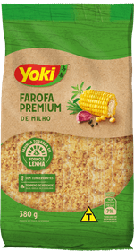 Farofa-de-Milho-Temperada-Cebola-Salsa-Sal-e-Cebolinha-Yoki-Premium-Pacote-380g