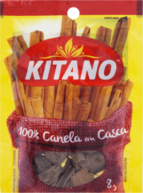 100% Canela em Casca Kitano Pacote 8g