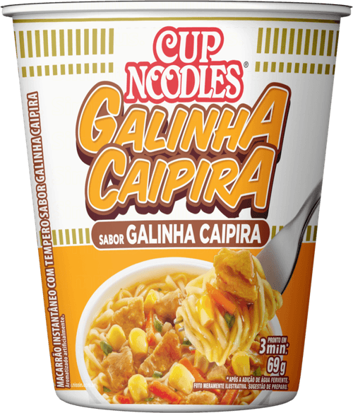 Macarrão Instantâneo com Tempero de Galinha Caipira Cup Noodles Copo 69g