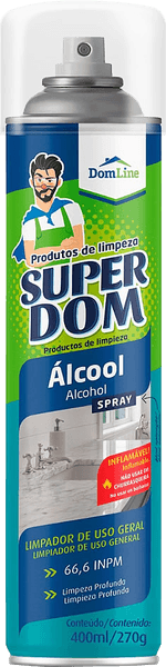 Alcool-Aerossol-666º-Dom-Line-400ml