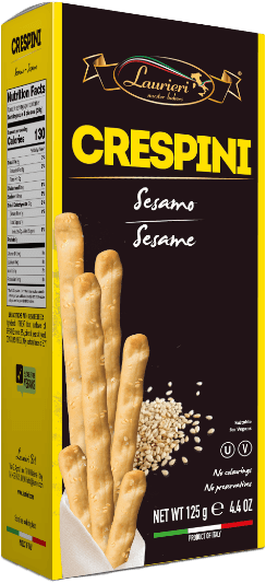 Crespini-Laurieri-Sesamo-Italiano-Pacote-125g