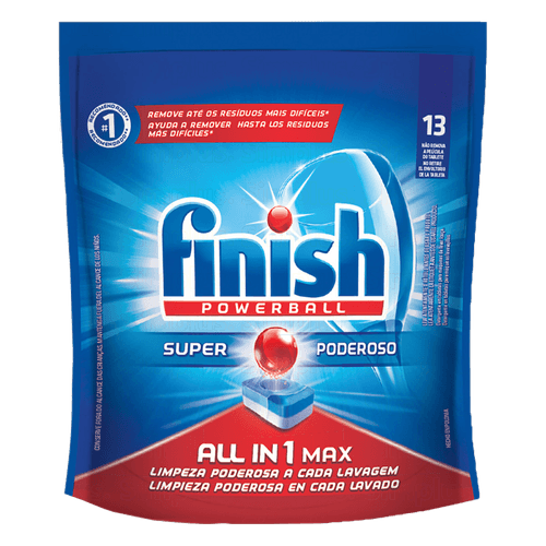 Detergente para Lava Louças em Tablete Finish 13 unidades