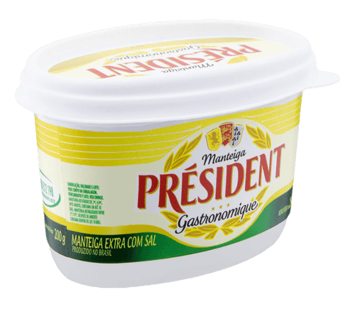 Manteiga Extra com Sal Président Gastronomique Pote 200g