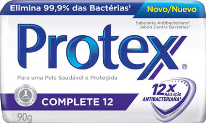 Sabonete Barra Antibacteriano Protex Complete 12 Envoltório 90g