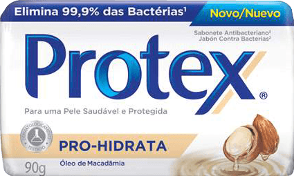 Sabonete Barra Antibacteriano Óleo De Macadâmia Protex Pro-hidrata Envoltório 90g