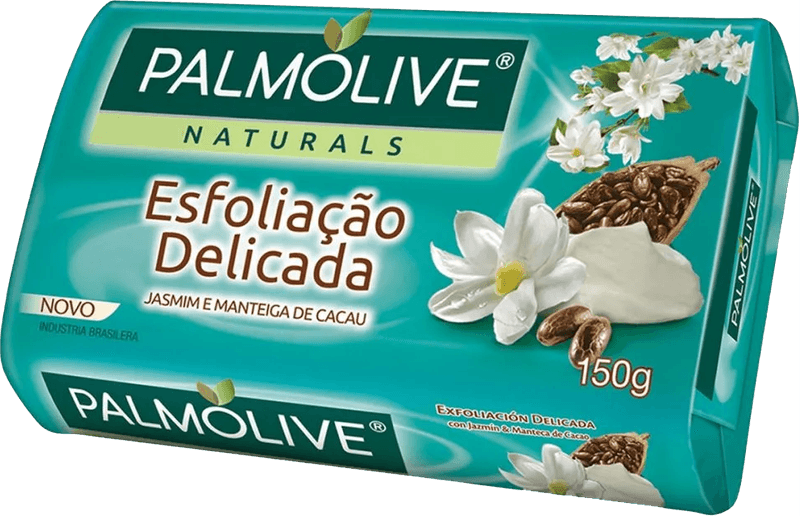 Sabonete-em-Barra-Esfoliacao-Delicada-Jasmim-e-Manteiga-de-Cacau-Palmolive-Naturals-Envoltorio-150g