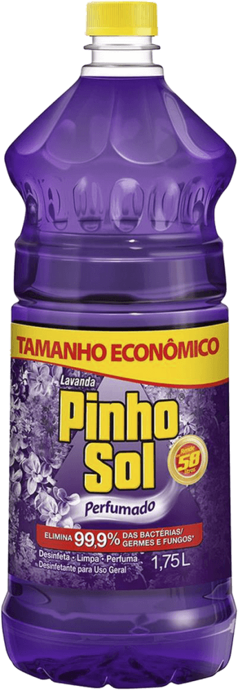 Desinfetante para Uso Geral Perfumado Lavanda Pinho Sol Frasco 1,75l Embalagem Econômica