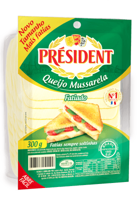 Queijo Mussarela Fatiado Président 300g