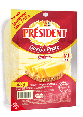 Queijo Prato Fatiado Président 300g