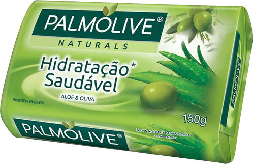 Sabonete em Barra Hidratação Saudável Aloe & Oliva Palmolive Naturals Envoltório 150g