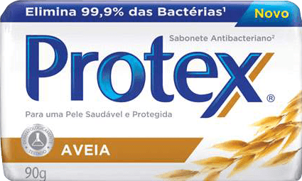 Sabonete Barra Antibacteriano Aveia Protex Envoltório 90g