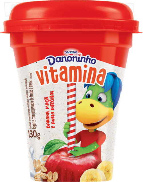 Iogurte Danoninho Vitamina Banana Maçã e Aveia 130g