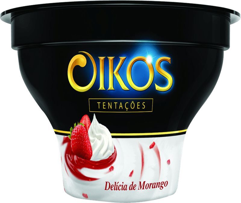 Sobremesa-Lactea-de-Queijo-Petit-Suisse-e-Preparado-de-Delicia-de-Morango-Oikos-Tentacoes-Pote-100g