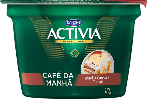 Leite Fermentado Activia Café da Manhã Morango + Maçã + Banana + Cereais 170 g