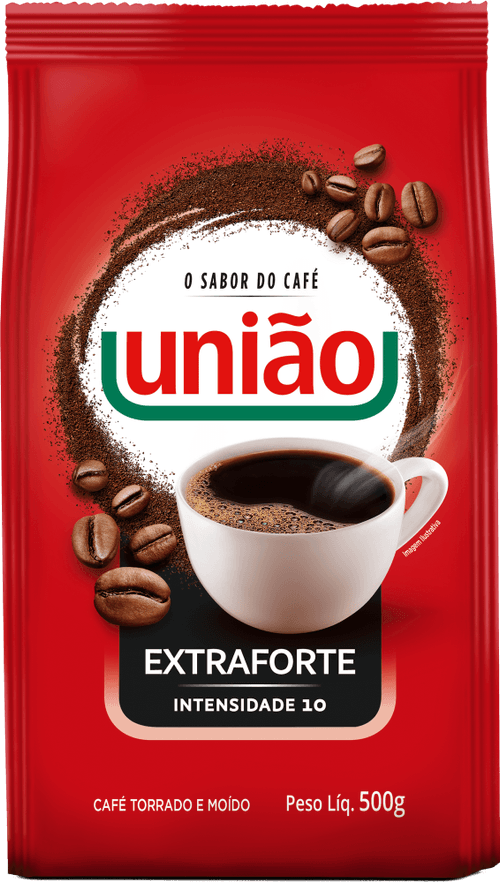 Café em Pó União Torrado e Moído Extraforte Pouch 500g