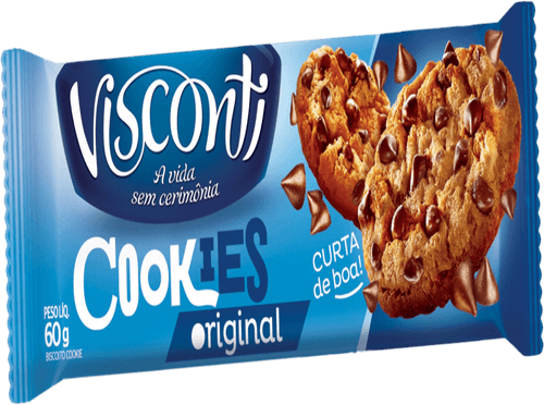 Biscoito Cookie Original Visconti Pacote 60g