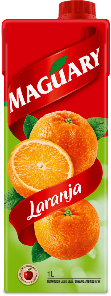 Néctar Misto de Laranja com Suco de Maçã Maguary Caixa 1l