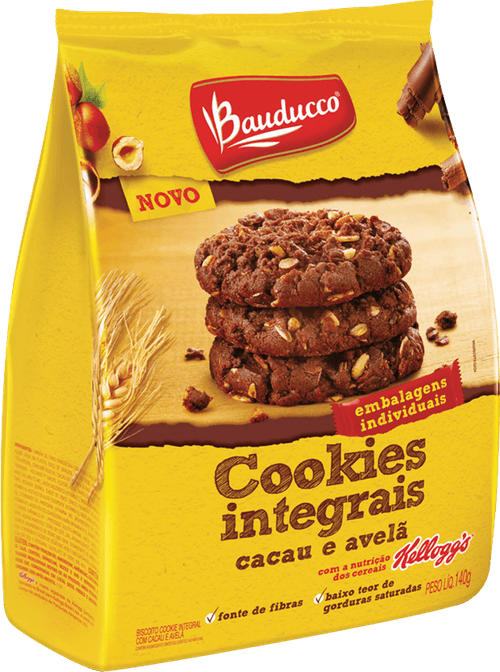 Biscoito Cookie Integral Aveia E Passas Bauducco Cereale Pacote 140g