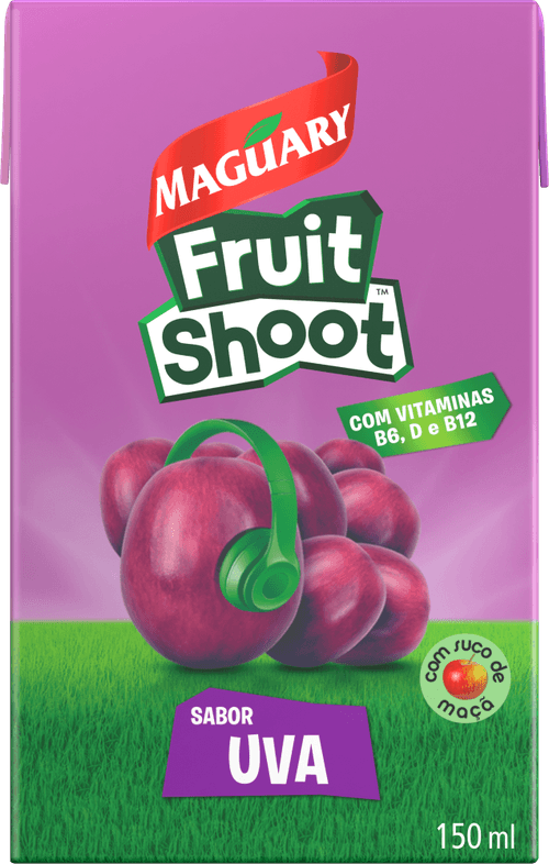 Bebida de Fruta Adoçada Uva com Suco de Maçã Maguary Fruit Shoot Caixa 150ml