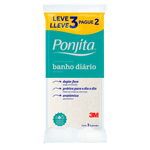 Esponja-para-Banho-Dupla-Face-Anatomica-Ponjita-Leve-3-Pague-2-Unidades