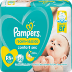 Fralda-Descartavel-Infantil-Pampers-Confort-Sec-RN--ate-6kg-Pacote-36-Unidades