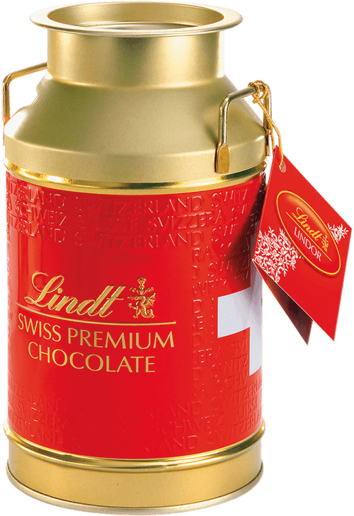 Chocolate Suíço Lindt Lindor Milk Gold  Lata 250 g