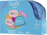 Kit-Aparelho-Recarregavel-Spa---2-Cargas-para-Depilar-Spa-Breeze-Gillette-Venus-Gratis-Necessaire-de-Praia