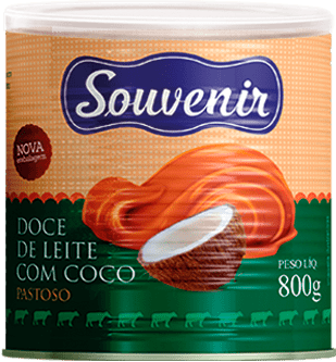 DOCE LEITE PASTOSO SOUVENIR 800G C/ COCO