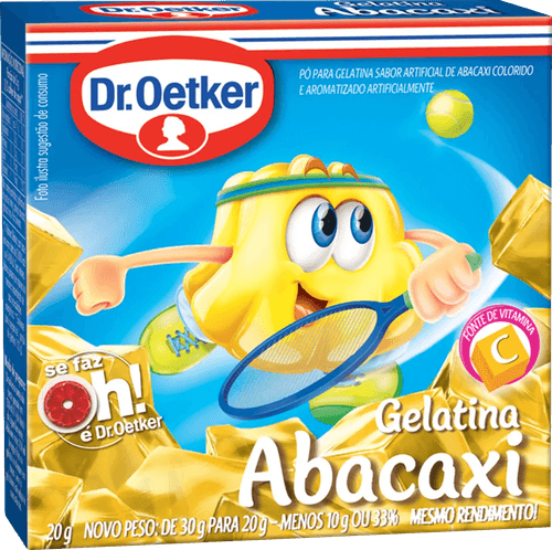 Gelatina em Pó Dr. Oetker Abacaxi 20g