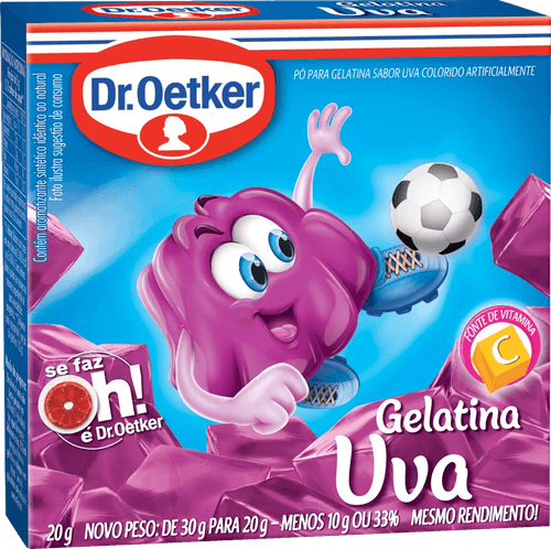 Gelatina em Pó Dr. Oetker Uva 20g