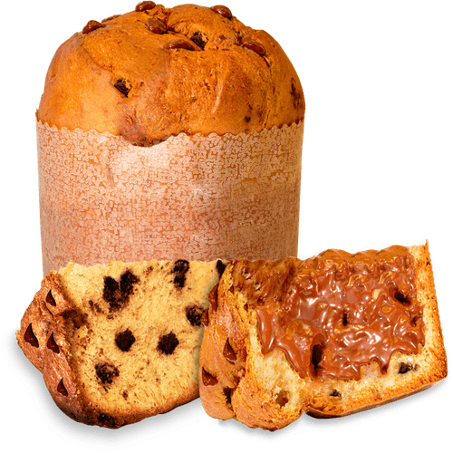 Panettone Gotas Com Recheio Mousse De Chocolate 600g