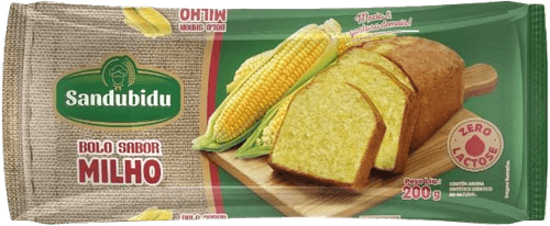 Bolo Milho Zero Lactose Sandubidu Pacote 200g