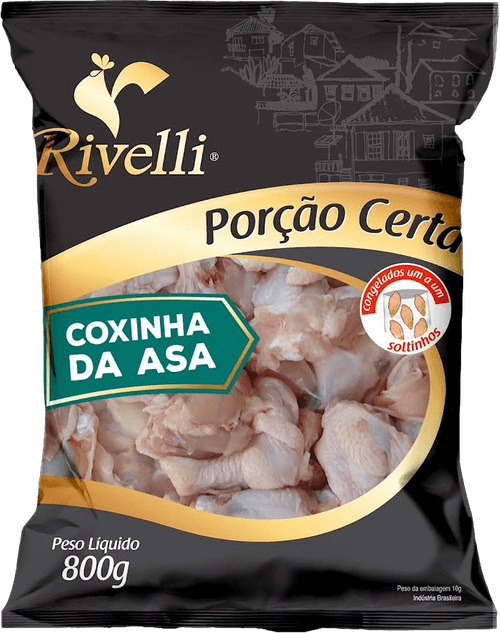 Coxinha Asa Fgo Rivelli 800g-iqf Cong
