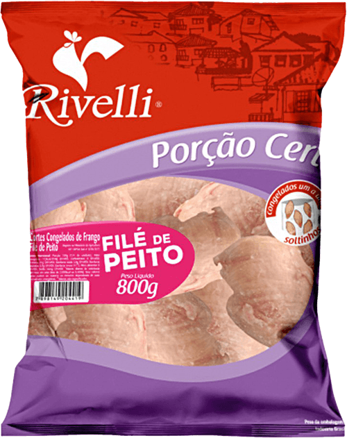 Carne Frg Rivelli 800g File Peito Pct Po