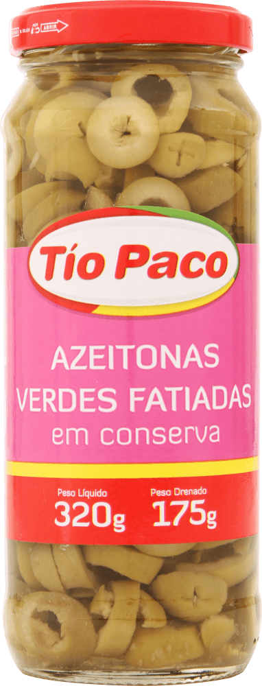 Azeitona Verde Tio Paco Fatiada 175g