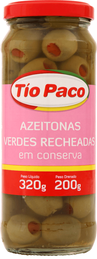 Azeitona Verde Tio Paco Recheada 200g