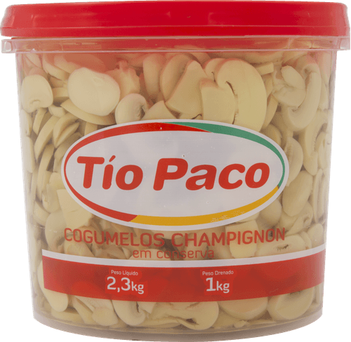 Cogumelo em Conserva Fatiado Tio Paco Balde 1Kg