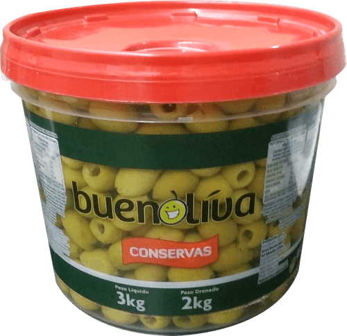 Azeitona Verde Sem Caroço Buenoliva 2Kg