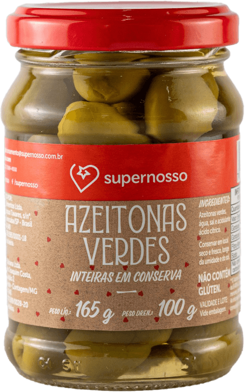 Azeitona Verde com Caroço Carrefour Vidro 100g