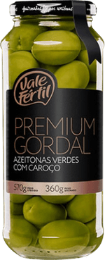 Azeitona-Verde-em-Conserva-Gordal-com-Caroco-Vale-Fertil-Premium-Vidro-Peso-Liquido-570g-Peso-Drenado-360g