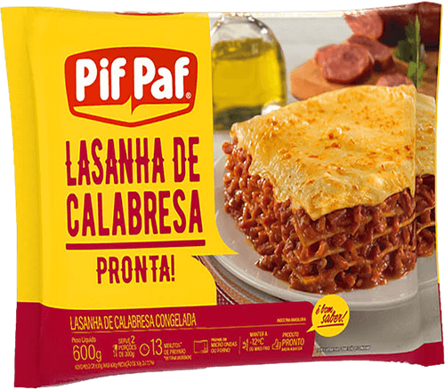 Lasanha Pif Paf Calabresa 600g