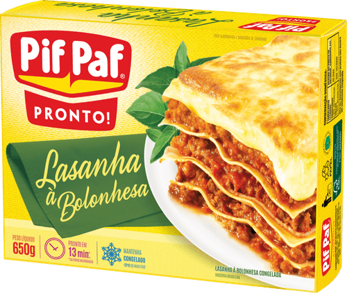 Lasanha Pif Paf à Bolonhesa Caixa 650 g