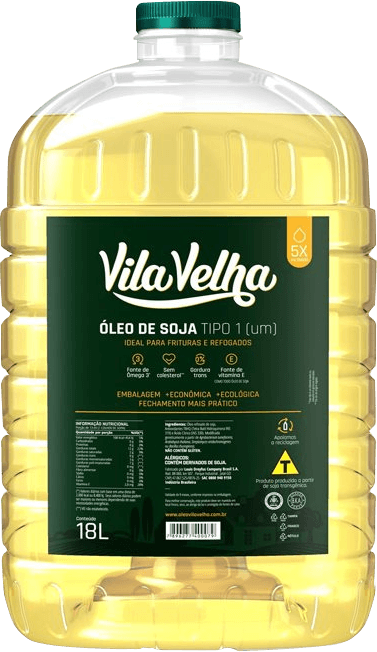 Óleo de Soja Vila Velha PET 18l